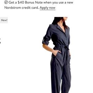 Bella Dahl Roll Tab Sleeve Jumpsuit